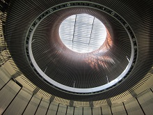 The natural light funnel in the Chamber to bring in natural daylight