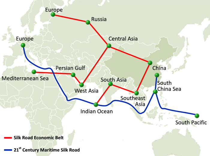 Map:One Belt One Road
