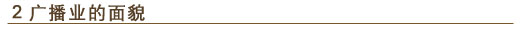 2. 广播业的面貌